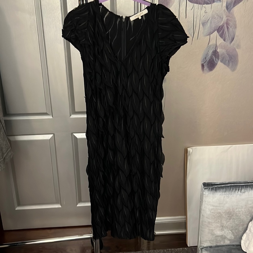 Luca Luca Black Leaf Detailed Dress